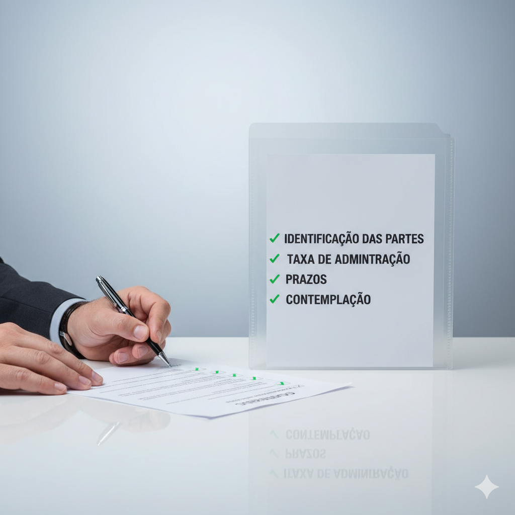 Checklist essencial antes de assinar um contrato de consórcio